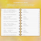 Clever Fox Password Book Spiral – Mini Internet Address & Password Organizer - Image 3