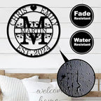 Personalized Metal Name Signs, Split Letter Monogram Wall Decor, Custom Last - Image 7