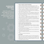 Clever Fox Password Book Spiral – Mini Internet Address & Password Organizer - Image 5