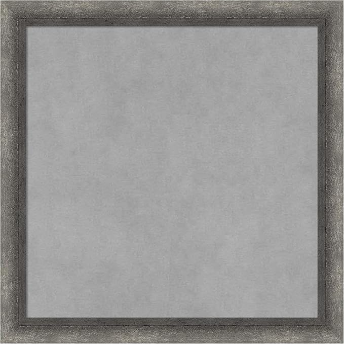 Amanti Art Grey Framed Magnetic Board 18x18 Small Vision Board by AmantiArt