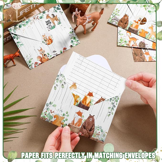 TaoBary 160 Pcs Stationery Paper Set 50 Double Sided Stationery Papers - Image 4