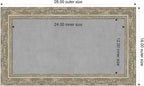 Amanti Art Silver Framed Magnetic Board 16x28 Small Vision Board - Image 2
