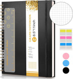 Graph Paper Notebook, Spiral Notebook Journal 8.5” x 11”, A4 Large Grid by UEBZFOCS