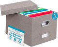 Internet's Best Collapsible File Box Storage Organizer by BIRDROCKHOME
