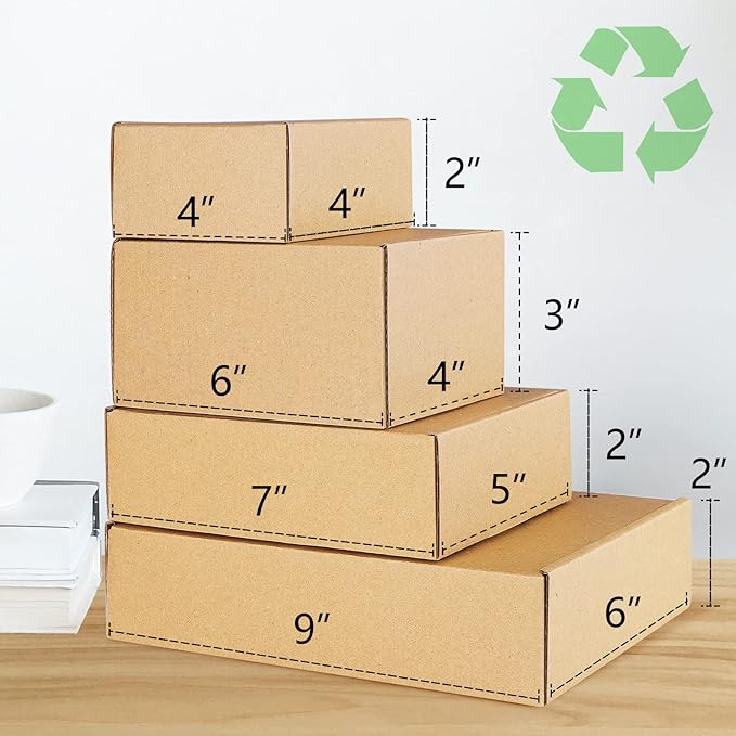 Eupako Small Shipping Boxes 4x4x2 Inches - Image 7
