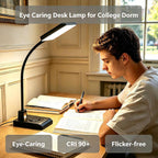 desk lamp with wireless charger, desk lamps for, front angle view