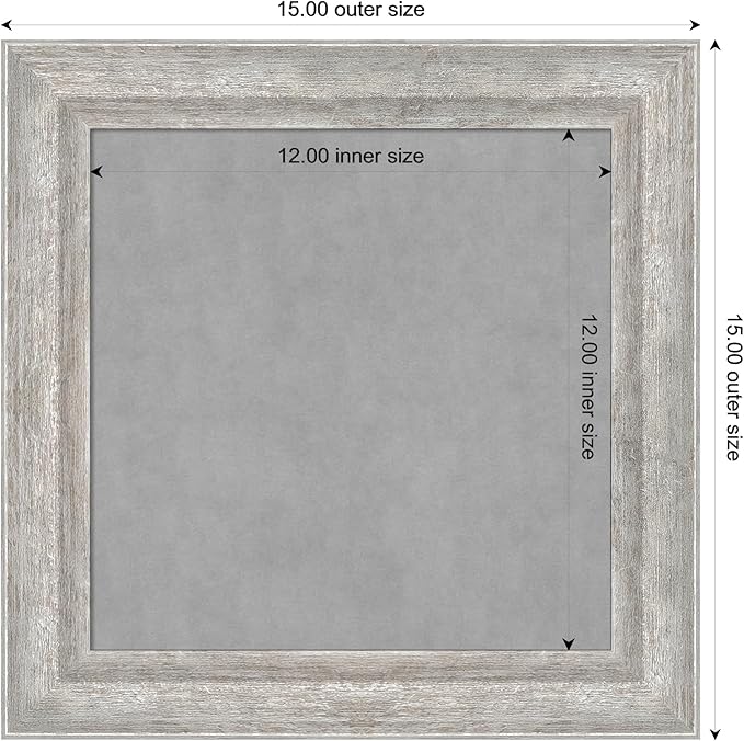 Amanti Art Silver Framed Magnetic Board 15x15 X-Small Vision Board - Image 4