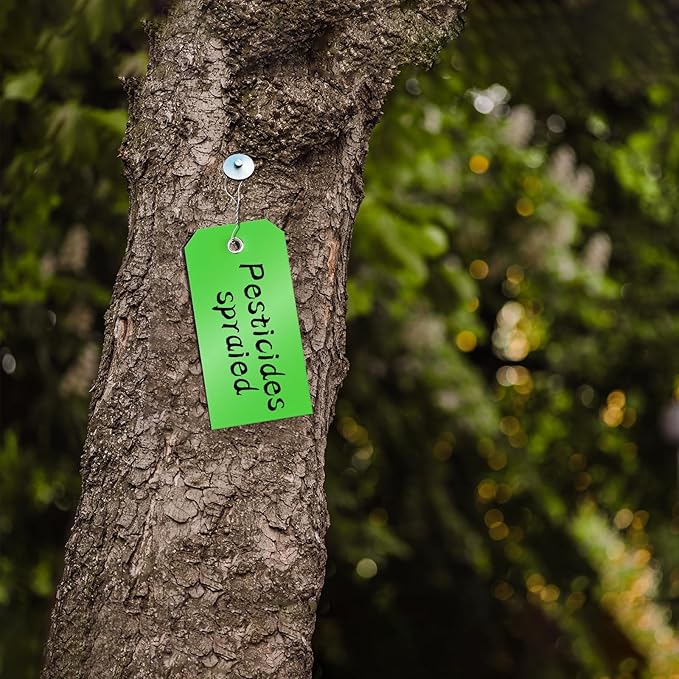 100 Green Tags with Wires - Image 6