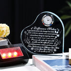 YWHL Difference Maker Gift with LED Base Thank You Gifts for Women Men Employee Mentor Teacher Boss Coworkers Retirement Appreciation Gifts Motivational Difference Maker Clock Plaque Sign Office Decor