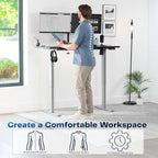 VIVO Electric 55 x 28 in Standing Desk, Memory Height Adjustment, 1B Series - Image 4