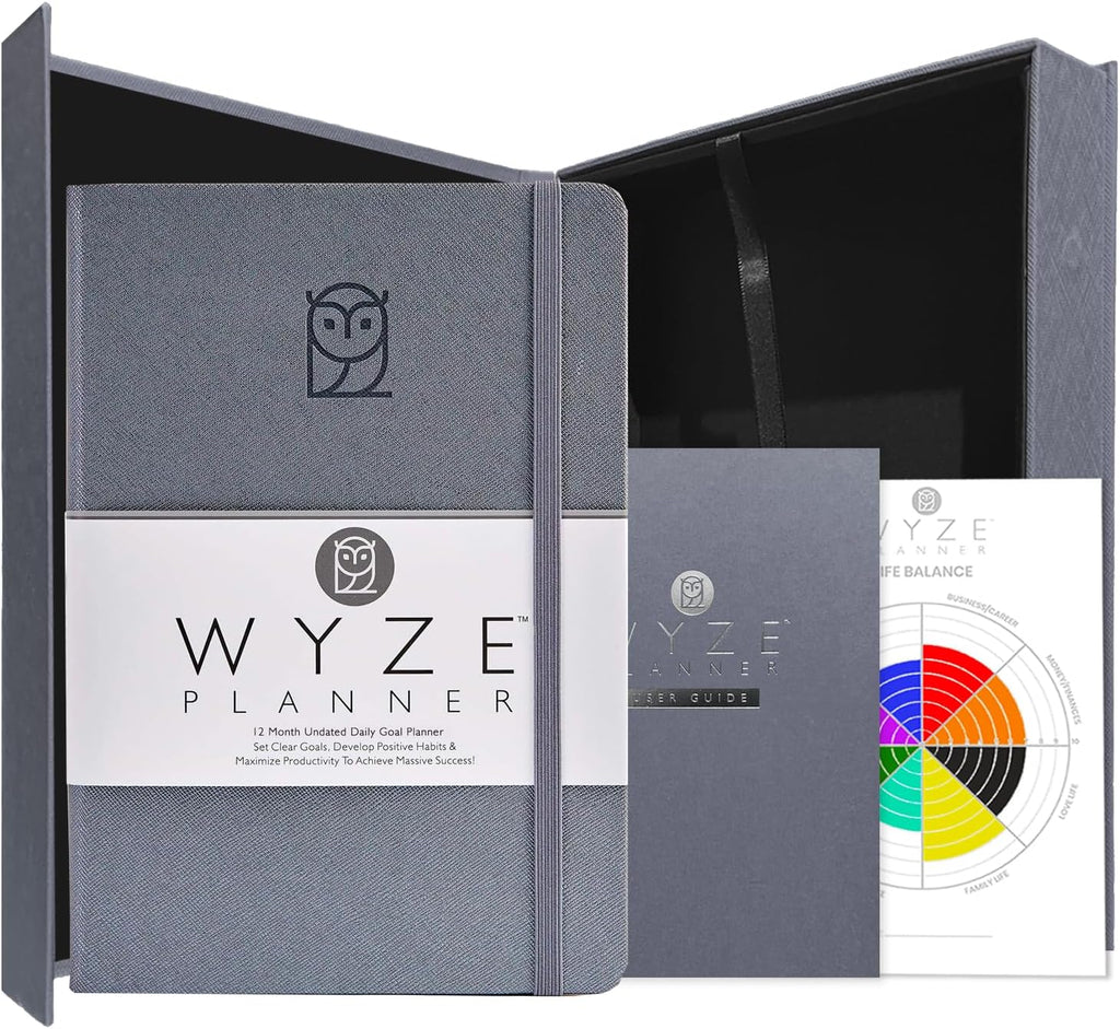 Wyze Planner Undated Daily Planner – 1-Year B5 Productivity Organizer