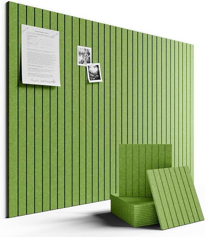 Fluxynara Large Felt Bulletin Board 48" x 36" Cork Board Alternative-12 Pack by FLUXYNARA