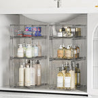Vtopmart 3 Pack Clear Stackable Storage Drawers, Plastic Drawers - Image 2