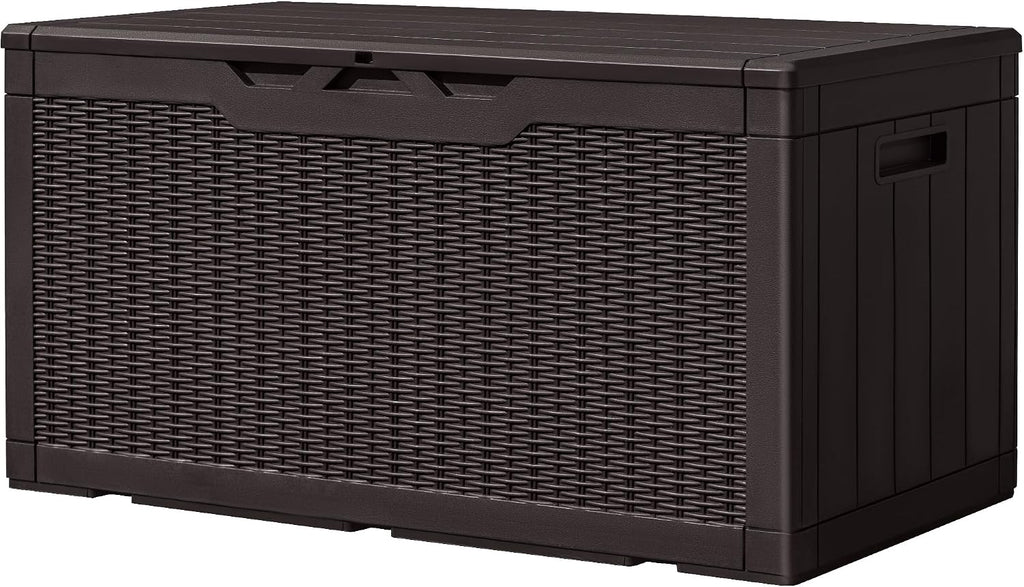 greesum 100 gallon resin deck box large outdoor, main product view