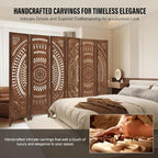 ALeesing 6 Panel Wood Room Divider Fully Assembled, Decorative Room Dividers - Image 4