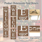 Farmhouse Wooden Merry Christmas Welcome Sign Stand - Image 4