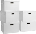 Graciadeco Large 17" 36 Quart Collapsible Stackable Storage Bins by GraciadecoStorage