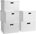 Graciadeco Large 17" 36 Quart Collapsible Stackable Storage Bins by GraciadecoStorage