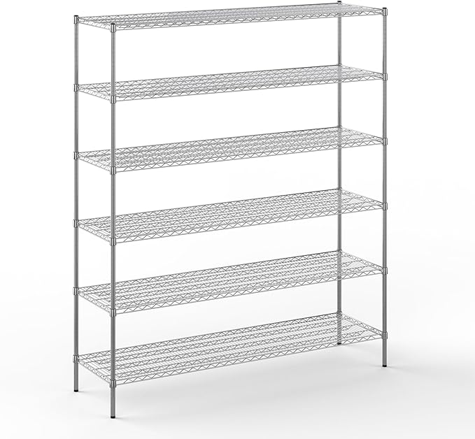 Regal Altair 21" Deep x 72" Wide x 86" Height Wire Shelving Kit | 6-Tier | NSF by Regal+Altair