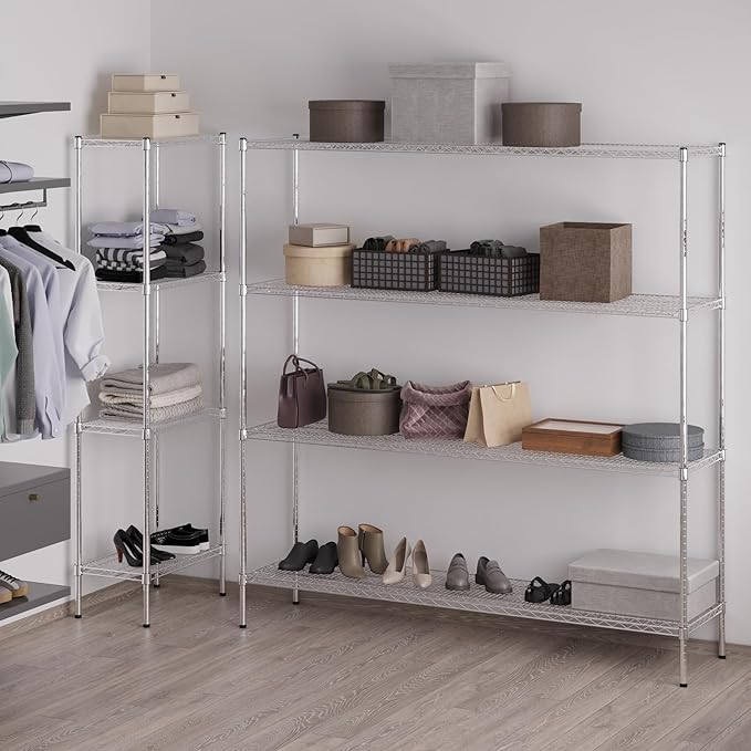 Regal Altair 18" Deep x 72" Wide x 74" Height Wire Shelving Kit | 4-Tier | NSF - Image 5