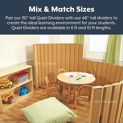 Children’s Factory 30" x 10' Quiet Divider - Image 4