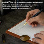 YSTUDIO Stunning Classic Revolve Fountain Pen, Schmidt Gilded Nib, Best Pen - Image 6