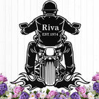 Custom Motorcycle Metal Signs Personalized Biker Name Sign Custom Garage Decor by HengMeiZiK