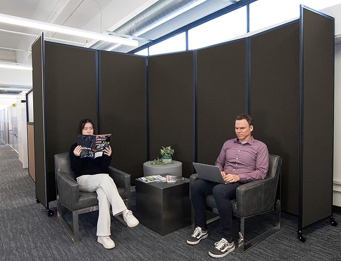 Versare Room Divider 360 Portable Wall Partition | Folding Panels | Large - Image 2