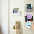 YOHOM No Drilling File Holder Wall Mails Magazines Organizer Adhesive Door Mount - Image 4