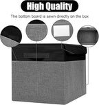 Large 17" 42 Quarts Collapsible Stackable Storage Bins - Image 5