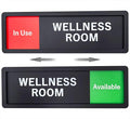 Wellness Room Sign – Privacy In Use / Available Slide Switch Sign, Premium by Unknown