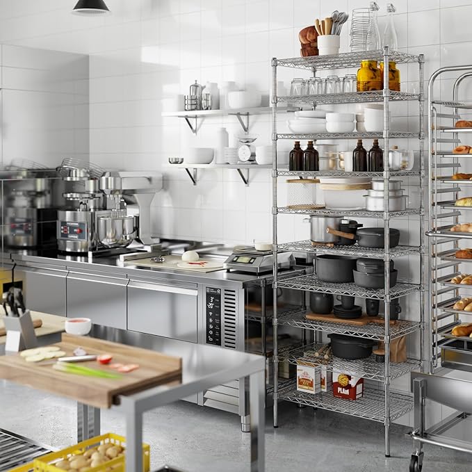 Regal Altair 18" Deep x 30" Wide x 86" Height Wire Shelving Kit | 10-Tier | NSF - Image 7