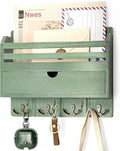 Rebee Vision Pine Wood Mail and Key Organizer by REBEEVISION