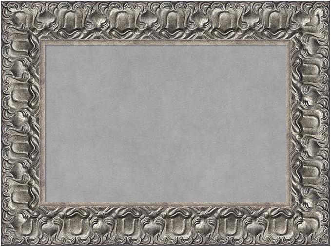 Amanti Art Silver Framed Magnetic Board 18x24 Small Vision Board by AmantiArt