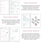 Wyze Planner Undated Daily Planner – 1-Year B5 Productivity Organizer - Image 4