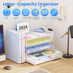 OPNICE Desk Organizer, 4-Tier Desktop File Organizer - Image 4