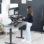 VIVO 36 inch Desk Converter, K Series, Height Adjustable Sit to Stand Riser - Image 9