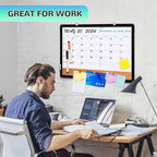 Monthly Calendar Whiteboard, Magnetic Dry Erase Board, Double-Sided White Board - Image 5