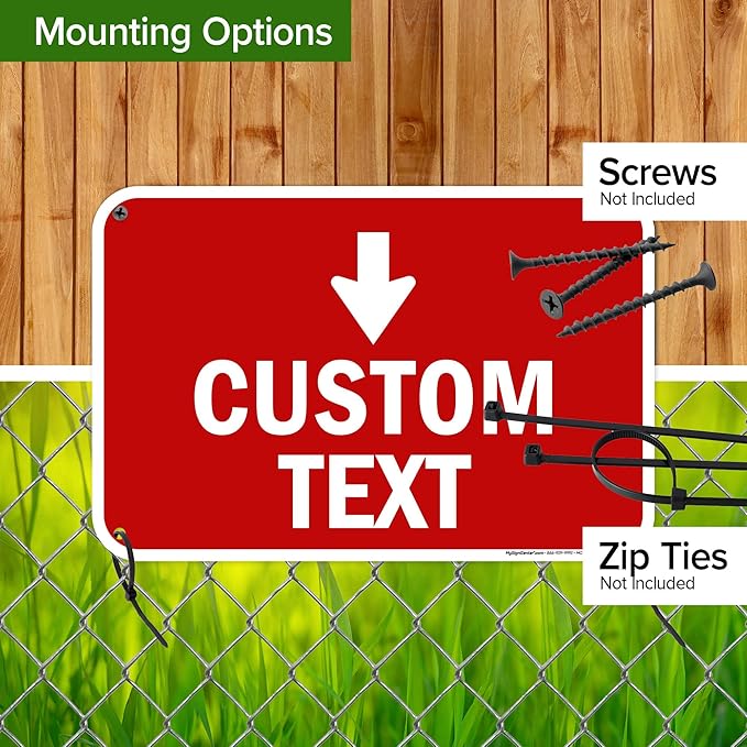 Custom Arrow, Custom Directional Sign, Down Arrow, 12x18 Inches, 55 mil thick - Image 5