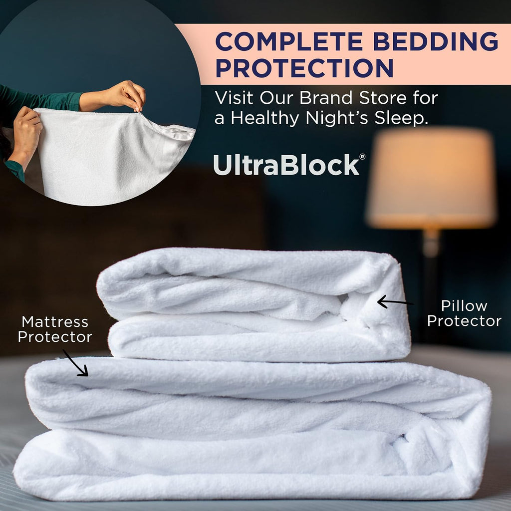 Ultrablock Mattress Bags for Moving or Storage – 6 Mil Plastic Cover, Tear and Puncture Resistant, Non-Slip Grip, Extra Thick Queen Size Bag