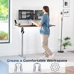 VIVO Electric 60 x 24 in Rustic Standing Desk, Memory Height Adjustment - Image 4