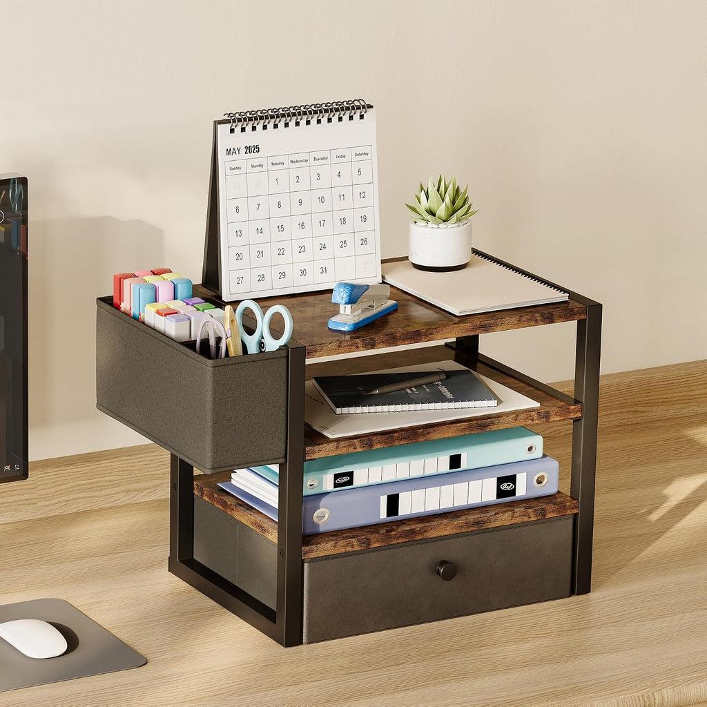 desk organizers and accessories, 4-tier paper letter tray, package contents