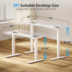 BIZUM Dual Motor Electric Standing Desk Frame - Image 6