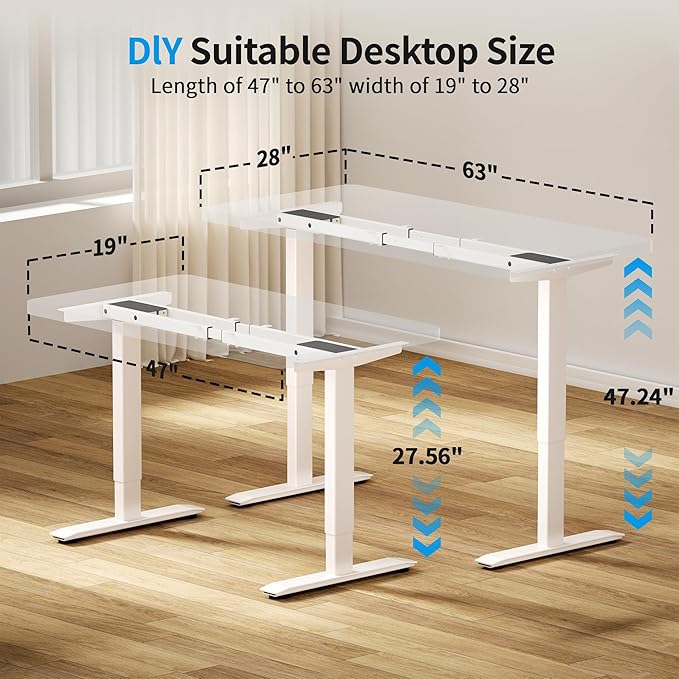 BIZUM Dual Motor Electric Standing Desk Frame - Image 6