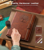 Biuwory Lined Journal Notebook for Women Men, 256 Pages B5 Large Hardcover - Image 3