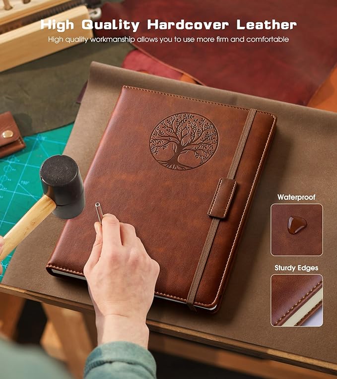 Biuwory Lined Journal Notebook for Women Men, 256 Pages B5 Large Hardcover - Image 3