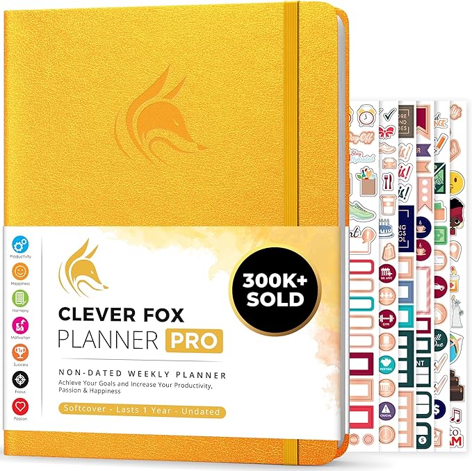 Clever Fox Planner PRO – Weekly & Monthly Life Planner to Increase Productivity by CleverFox