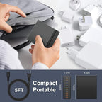 750W USB C Charger Block, 10-Port Charging Station GaN Fast Charging Type C & - Image 6