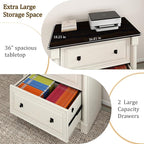 blini 2 Drawer File Cabinet Farmhouse Lateral File Cabinet - Image 3