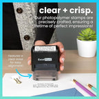 ExcelMark Custom Stamp – Clear & Crisp Impressions – Personalized Self-Inking - Image 2